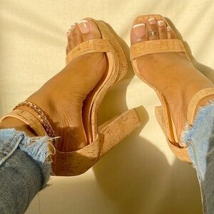 Liliana Cork Platform Heels